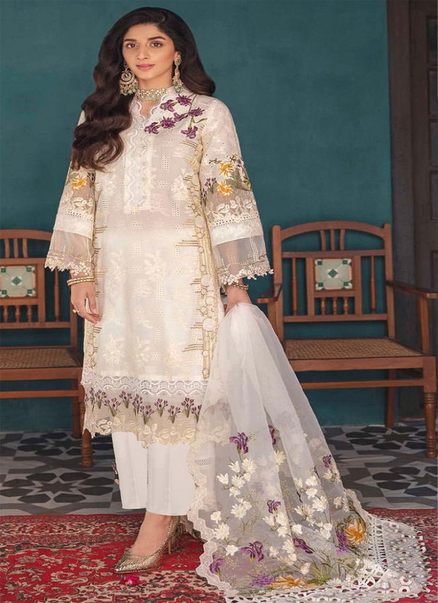 Serene Elaf Festive Chikankari Ethnic Wear Cotton Pakistani Salwar Kameez Collection